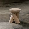 ELEMENTOS Fire Stool Sandblasted Pine By Daniel Couttolenc | Chairs by Daniel Couttolenc. Item composed of wood in boho or contemporary style