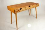 Mid-century Modern Cherry Wood Office Desk | Tables by Curly Woods. Item composed of maple wood in mid century modern style