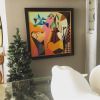 Origami Bird Blue | Oil And Acrylic Painting in Paintings by Niki J Sands. Item made of canvas & synthetic
