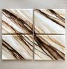 Marrone Crema | Watercolor Painting in Paintings by Rhonda Deland. Item made of wood & canvas compatible with boho and mid century modern style