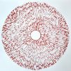 Flower Wheel #1 (Red on White) 1/10 Prints | Pressing in Art & Wall Decor by Heliconia Design. Item made of paper compatible with minimalism and contemporary style