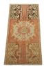 Vintage Turkish Rug in Pink and Cream with Geometric | Area Rug in Rugs by Rug and Kilim