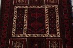 Antique Saddle Bag Tribal Kilim with Burgundy Geometric | Area Rug in Rugs by Rug and Kilim
