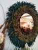 Raffia Mirror, Decorative Raffia Mirror, Boho Mirror | Decorative Objects by Magdyss Boutique. Item composed of birch wood & glass compatible with boho and contemporary style