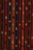 Vintage Afghan Tribal Kilim Rug, with Geometric Stripes | Area Rug in Rugs by Rug and Kilim