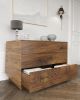 Chest of Drawers of Solid Scottish Walnut, Asymmetrical side | Furniture by Jonathan Field