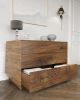 Chest of Drawers of Solid Scottish Walnut, Asymmetrical side | Storage by Jonathan Field. Item made of walnut