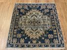 Hand-woven Turkish Rug Doormat| 1.9 x 1.10 | Small Rug in Rugs by Wool and Rug. Item made of wool compatible with boho and contemporary style
