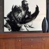 "All That Matters" - abstract black and white art | Oil And Acrylic Painting in Paintings by Lynette Melnyk. Item made of canvas