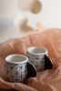 Porcelain Espresso Cups Black & White | Cups by Cóte García Ceramics