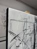 Lines | Oil And Acrylic Painting in Paintings by Anastasiia Krykun. Item composed of canvas compatible with contemporary style