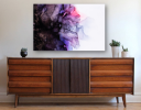 'BLACK ORCHID V' - Epoxy Resin Black and White Abstract | Oil And Acrylic Painting in Paintings by Christina Twomey Art + Design. Item composed of synthetic in contemporary or modern style