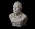 The Professor – A Study of Intellectual Duality and Human Fr | Sculptures by Holzkunst Samuel Meisinger. Item made of concrete compatible with contemporary style