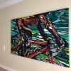 “Momentum” | Oil And Acrylic Painting in Paintings by J MUZACZ. Item made of canvas with synthetic