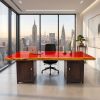 Bespoke Live Edge Song Single Slab Executive Desk & Table 7 | Communal Table in Tables by Dynasty Artisan. Item made of wood works with minimalism & contemporary style
