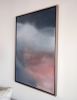 Dark Cloudscape I - Framed Original Painting 24"x36" | Oil And Acrylic Painting in Paintings by 330art. Item made of canvas with synthetic works with contemporary & country & farmhouse style