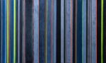 'FLAX + ALLOY II' - Luxury Abstract Fine Art on Linen + Wood | Mixed Media by Christina Twomey Art + Design. Item made of wood with linen