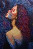Nocturna | Oil And Acrylic Painting in Paintings by J Max Art. Item made of canvas compatible with contemporary and eclectic & maximalism style