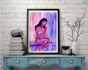 Colours of sensuality 8, Colores de Sensualidad 8 | Oil And Acrylic Painting in Paintings by Elena Parau. Item composed of paper in minimalism or contemporary style