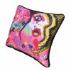 organic cotton sateen LOVE LIES BLEEDING custom pillow | Cushion in Pillows by Mommani Threads. Item made of fabric works with contemporary & eclectic & maximalism style