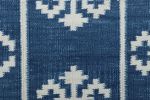 Rug & Kilim’s Contemporary Dhurrie Rug in Blue with White | Area Rug in Rugs by Rug and Kilim