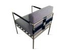 Rinaldo Leather Outdoor Steel Dining Chair by Costantini | Chairs by Costantini Design. Item composed of fabric and steel