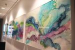 entropy | Mixed Media by Amanda M Moody | Industrious Raleigh Wells Fargo Capitol Center in Raleigh. Item composed of canvas & synthetic