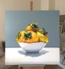 persimmons still life oil painting | Oil And Acrylic Painting in Paintings by Massimo Villa. Item composed of cotton in contemporary or modern style