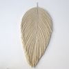 XL Fiber art leaf sculpture - Parna | Macrame Wall Hanging in Wall Hangings by YASHI DESIGNS by Bharti Trivedi. Item made of cotton