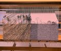 Treads of Land and Weather | Tapestry in Wall Hangings by Contemporary Tapestry Weaving. Item composed of fiber compatible with contemporary style