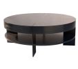 CT-91S Round Coffe Table with Shelf | Coffee Table in Tables by Antoine Proulx Furniture, LLC. Item composed of oak wood and steel