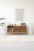 TONN 150 - Record player stand, vinyl record storage | Sideboard in Storage by Mo Woodwork | Stalowa Wola in Stalowa Wola. Item made of walnut