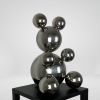 Big Stainless Steel Bear Arthur Sculpture Minimalistic Anima | Sculptures by IRENA TONE. Item composed of steel in minimalism or art deco style