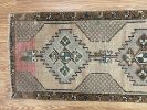 Hand-woven Turkish Rug Doormat | Small Rug in Rugs by Wool and Rug. Item made of wool works with boho & contemporary style