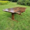 Custom Walnut Trestle Table | Dining Table in Tables by Gill CC Woodworks. Item composed of walnut