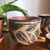 Various sgraffito handmade and hand-carved ceramic pots | Vase in Vases & Vessels by Sera Holland. Item made of ceramic