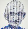 GHANDI FOREVER | Oil And Acrylic Painting in Paintings by Virginie SCHROEDER. Item composed of canvas compatible with art deco style