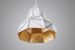 Octagon Fat Gold Faceted Light | Pendants by ADAMLAMP. Item made of steel works with minimalism & contemporary style