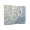 String Play | Blue Complexity 4306 | Prints in Paintings by Petra Trimmel. Item made of canvas with metal