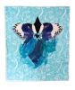 Magpie 06 | Wall Sculpture in Wall Hangings by Tracey Cameron Creative. Item composed of canvas and leather