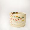 Guacamaya Tabletop Woven Basket | Storage Basket in Storage by ZUAHAZA. Item made of fiber works with boho & eclectic & maximalism style
