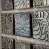 Passages Series, Pod, Ceramic and Mosaic Wall Art | Wall Sculpture in Wall Hangings by Clare and Romy Studio. Item composed of wood and stoneware in boho or mid century modern style