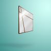 RUSHMER Square mirror | Decorative Objects by Ivar London | Custom. Item made of walnut works with contemporary & eclectic & maximalism style