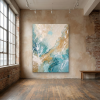 Crystal Sprites — Abstract Mineral Canvas Artwork | Prints in Paintings by Alpenglow Workshop. Item made of canvas works with boho & minimalism style