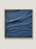 Blue Waves Texture | Mixed Media in Paintings by Serge Bereziak. Item composed of canvas in boho or minimalism style