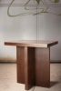 Solid Natural Walnut Side Tables | Tables by Aeterna Furniture. Item composed of walnut