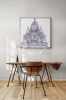 THE SACRE COEUR IN PARIS | Oil And Acrylic Painting in Paintings by Virginie SCHROEDER. Item composed of canvas and synthetic in art deco style