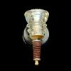 Insulator Light Wood Pin Sconce CB | Sconces by RailroadWare Lighting Hardware & Gifts. Item composed of wood & glass compatible with country & farmhouse and eclectic & maximalism style