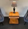 Old Growth Industries | End Table in Tables by Old Growth Industries. Item made of wood with steel works with minimalism & mid century modern style
