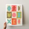 Geometric Shapes Fine Art Print-UNFRAMED | Prints by Suzanne Nicoll Studio. Item made of paper works with mid century modern & modern style